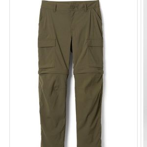 NWT REI Co-op Sahara Convertible Pants Color Dark Army Sz 0 Tall